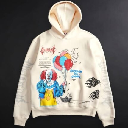 Civil Regime Pennywise Hoodie Cream front side