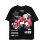 Civil Harley’s Rose Oversized T - Shirt - Black front side
