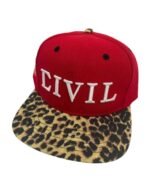 Civil Regime Snapback Hat - Red front side