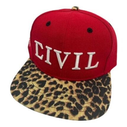 Civil Regime Snapback Hat - Red front side
