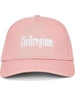 Civil Regime Rose Strapback Hat - Pink front side