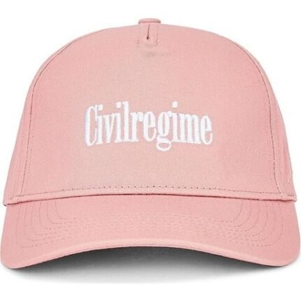 Civil Regime Rose Strapback Hat - Pink front side