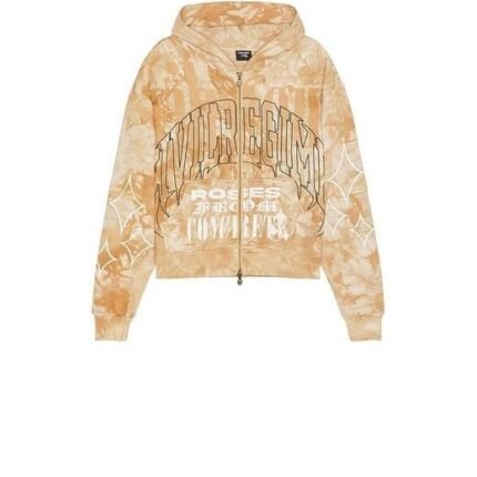 Civil Regime Men's Natural Heavy Chaos Zip Up Hoodie